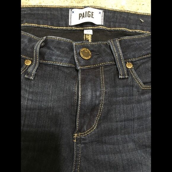 PAIGE dark wash stretch jeans. New - Picture 14 of 16
